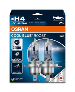 OSRAM H4 12V 100/90W P43t COOL BLUE BOOST 5500K