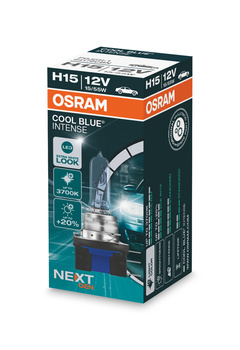OSRAM H15 12V 15/55W PGJ23t-1 Cool Blue INTENSE 5000K +100%
