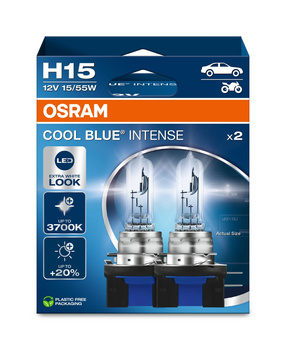 OSRAM H15 12V 15/55W PGJ23t-1 Cool Blue INTENSE 5000K +100%