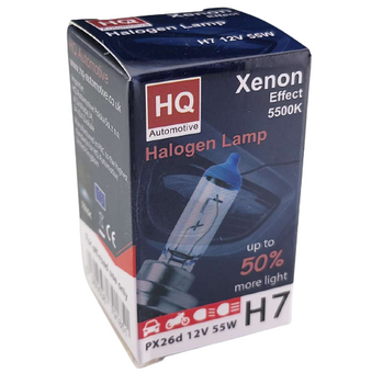 HQ Automotive H7 12V 55W PX26d Xenon Efect 5500K +50%