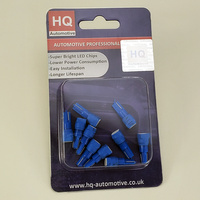 HQ Automotive Żarówki Samochodowe LED 1*SMD5050 T5 NIEBIESKA 9-16V 20mA 0.28W 20LM 10szt.