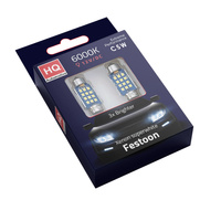 Żarówki LED C5W 12xSMD2016 CanBus Białe 6000K