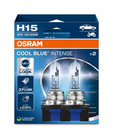 OSRAM H15 12V 15/55W PGJ23t-1 Cool Blue INTENSE 5000K +100%